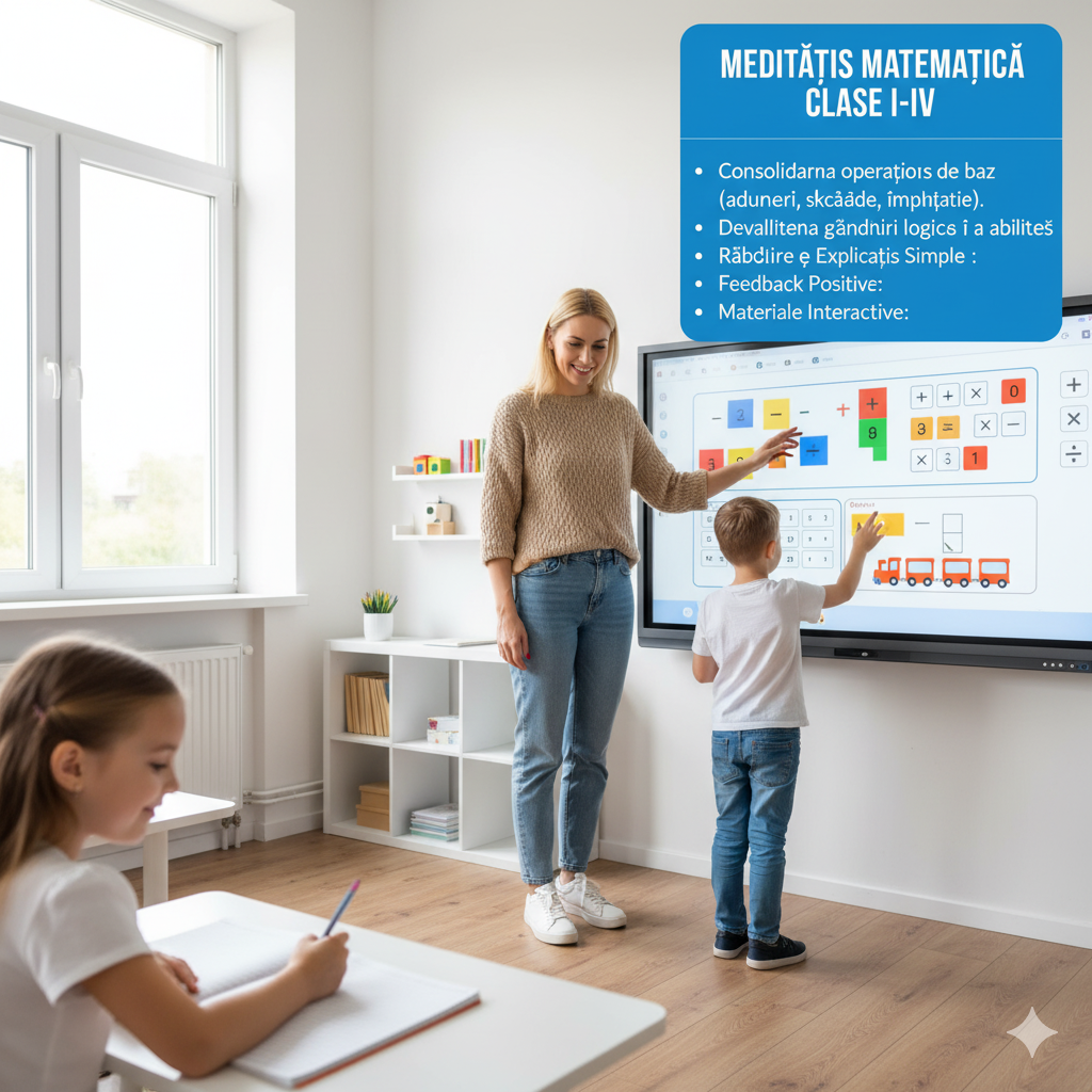 Meditații la Matematică Clasele I-IV Club YoLo Timisoara