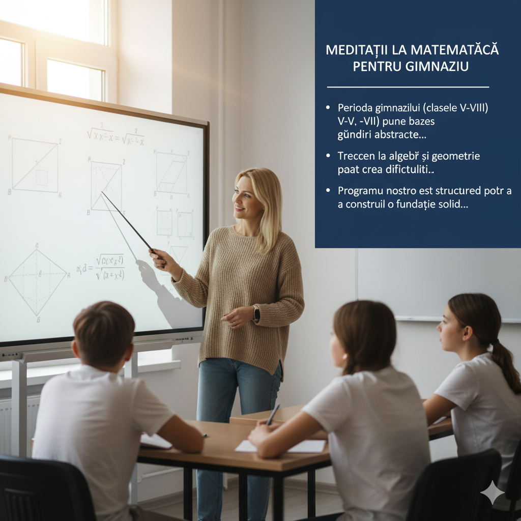 Club YoLo Meditatii la matematica Consolidare Gimnaziu (Clasele V-VIII)
